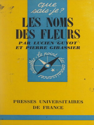 cover image of Les noms des fleurs